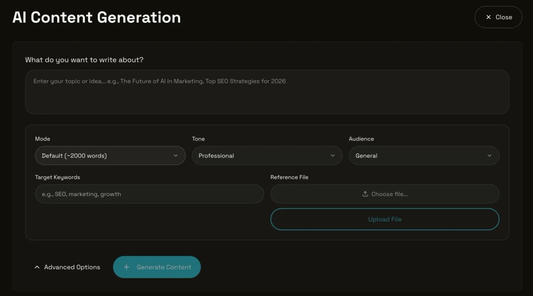 AI Content Generation